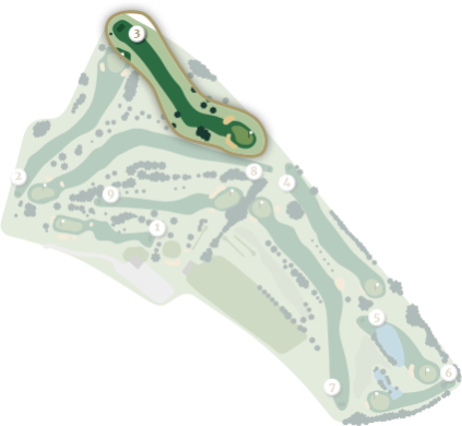 Sturminster Marshall Golf Club - Hole 3 Map