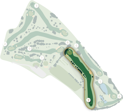 Sturminster Marshall Golf Club - Hole 7 Map