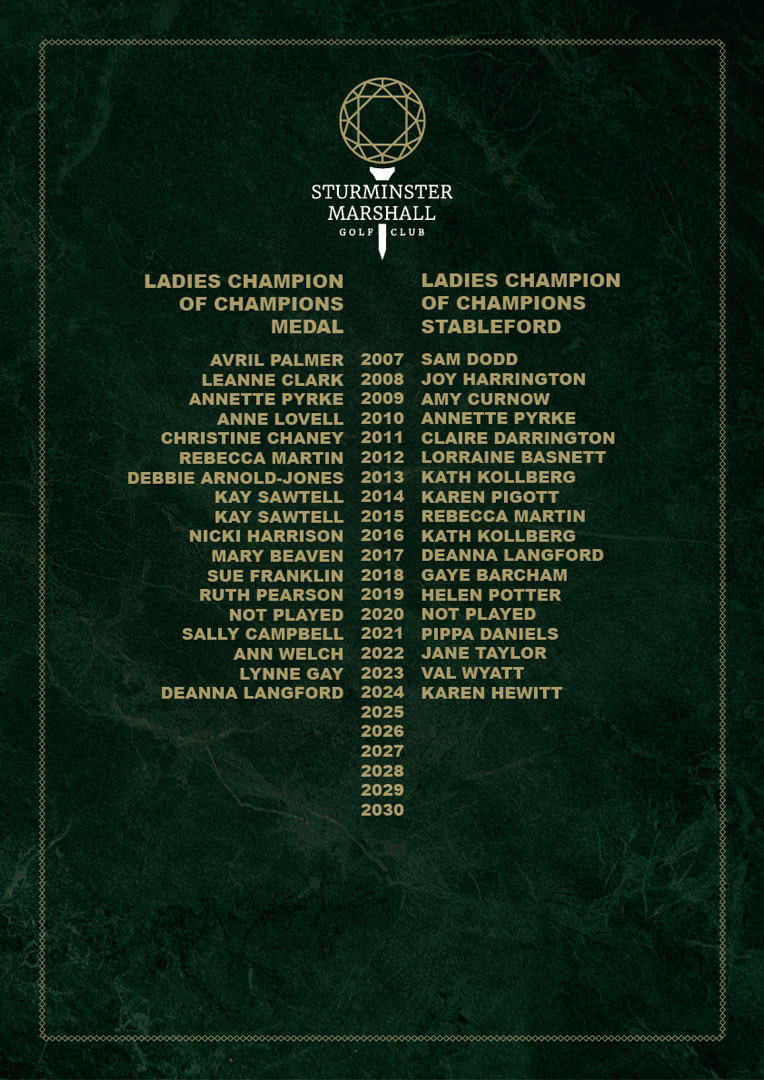 SMGC Ladies Champion of Champions